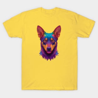 Cool Australian Kelpie Dog Illustration T-Shirt